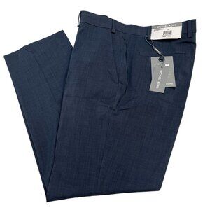 Michael Kors Dress Pants Mens 36x0 Blue Tapered Leg Trousers Office Capsule